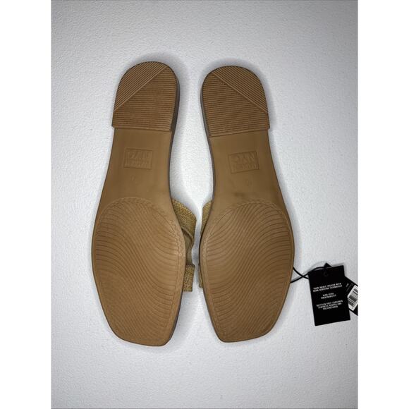 Madden NYC Women’s Classic RAFFIA Flat Slide Sandals Size 10 - Picture 5 of 5